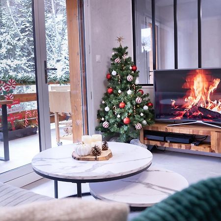 Studio Cabine Au Loup Blanc Avec Vue Mont Blanc Saint-Gervais-les-Bains Eksteriør bilde
