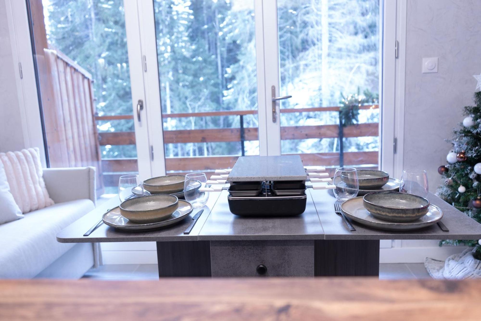 Studio Cabine Au Loup Blanc Avec Vue Mont Blanc Saint-Gervais-les-Bains Eksteriør bilde