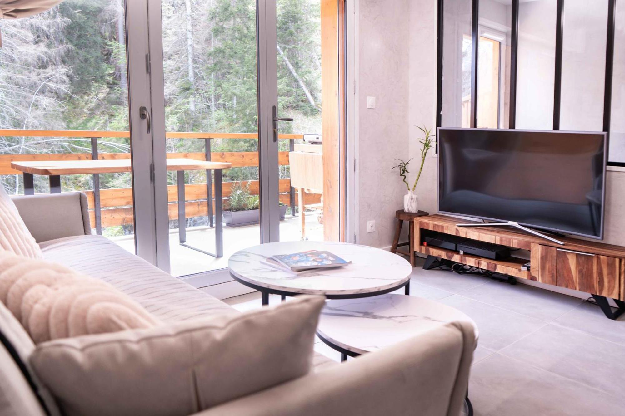 Studio Cabine Au Loup Blanc Avec Vue Mont Blanc Saint-Gervais-les-Bains Eksteriør bilde